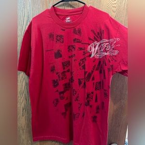 Vans red tshirt size large